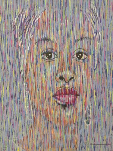 제목이 "Black woman portrai…"인 미술작품 Jafeth Moiane로, 원작, 아크릴