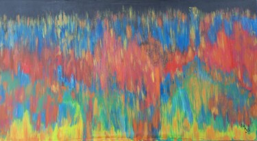 Painting titled "Large abstract wall…" by Jafeth Moiane, Original Artwork, Acrylic