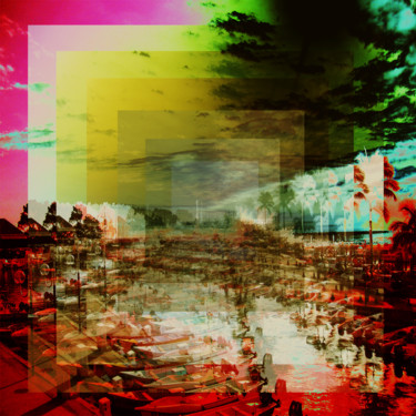 Arts numériques intitulée "DAN LA COUR" par Mlgtra, Œuvre d'art originale, Photo montage