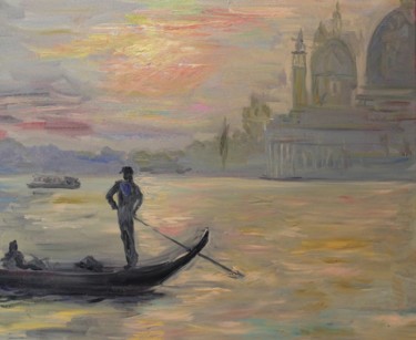 제목이 "Venice"인 미술작품 Margarita Makarova로, 원작, 기름
