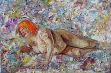 Peinture intitulée "Даная" par Margarita Makarova, Œuvre d'art originale, Huile