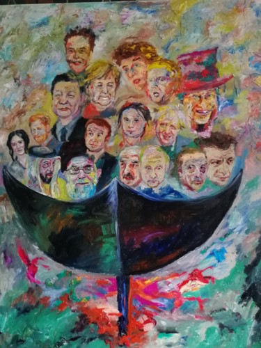 Malerei mit dem Titel "Together" von Margarita Makarova, Original-Kunstwerk, Öl