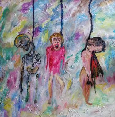 Peinture intitulée "Скука, жадность,сме…" par Margarita Makarova, Œuvre d'art originale, Huile
