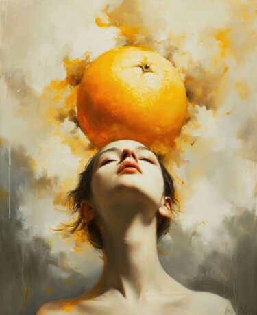 Digitale Kunst getiteld "The Fruit of Happin…" door Moaiart, Origineel Kunstwerk, Digitaal Schilderwerk