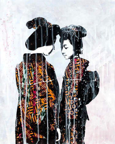 "Two Sisters" başlıklı Tablo Modesty tarafından, Orijinal sanat, Akrilik