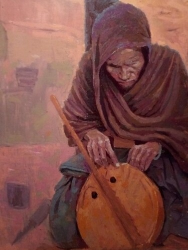 Pintura intitulada "Imzed" por Mohamed Boucetta, Obras de arte originais, Óleo