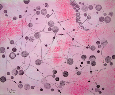 제목이 "Connections astrales"인 미술작품 Mona Bessaa로, 원작, 기름