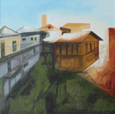 Pintura intitulada "Empty streets 3" por Mona Dalal, Obras de arte originais, Acrílico