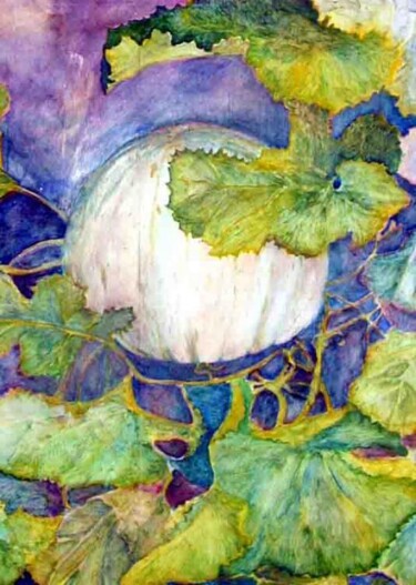 Painting titled "Melon" by Monica Del Rio, Original Artwork