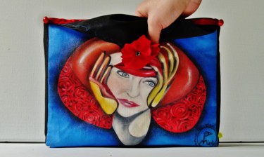 Peinture intitulée "sac "madame"" par Karmica, Œuvre d'art originale, Huile