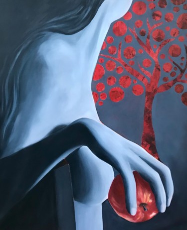Картина под названием "Tree of Life" - Mónica Silva, Подлинное произведение искусства, Акрил