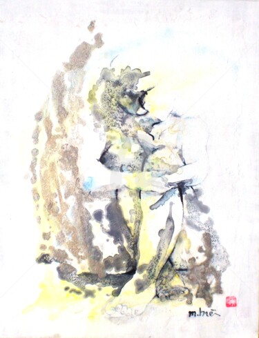 Desenho intitulada "PATIENCE" por Monick Bres, Obras de arte originais, Tinta