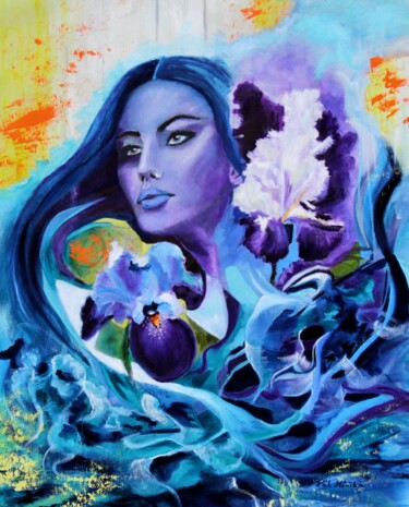 绘画 标题为“Soul of the Lily” 由Mónika Katalin Pál, 原创艺术品, 油
