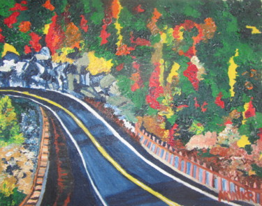 Painting titled "Heading Home Calabo…" by Monikr, Original Artwork, Acrylic