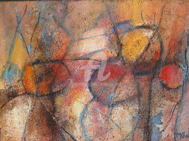 Peinture intitulée "Fruits" par Monique Chef, Œuvre d'art originale, Acrylique