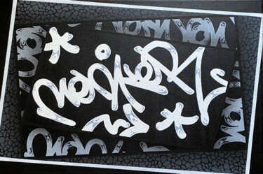 Painting titled ""GraffitiTag" graff…" by Monker, Original Artwork, Acrylic