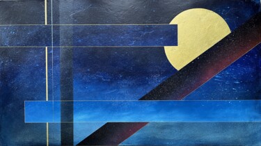 Картина под названием "New art deco 1" - Richard Monnay, Подлинное произведение искусства, Акрил