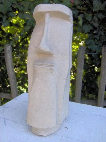 Sculpture intitulée "Moai ahu" par Pascal Jean Léon Cozler, Œuvre d'art originale
