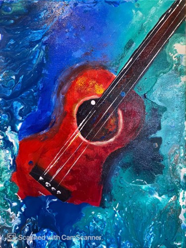 Schilderij getiteld "Music emerging" door Charmaine Moore, Origineel Kunstwerk, Acryl