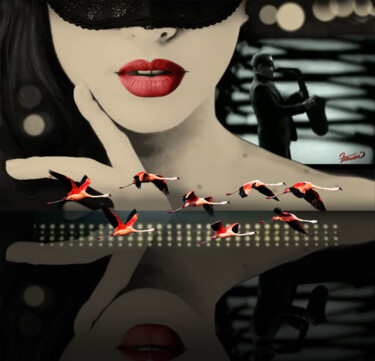 Digital Arts titled "Masked Lady's Wicke…" by Moreno Franco, Original Artwork, 2D Digital Work