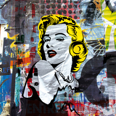 Arts numériques intitulée "Marilyn-010-02.jpg" par Morgan Paslier, Œuvre d'art originale, Photo montage Monté sur Aluminium