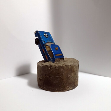 Sculpture intitulée "Car in cement 2" par Morgan Paslier, Œuvre d'art originale, Béton