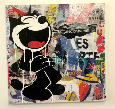 Collages titled "FELIX THE CAT 3" by Morgan Paslier, Original Artwork, Collages