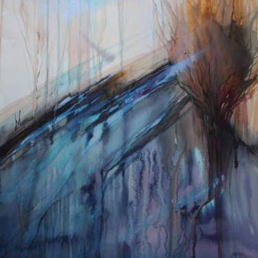 Ζωγραφική με τίτλο "песня воды" από Ирина Моргунова, Αυθεντικά έργα τέχνης, Ακουαρέλα