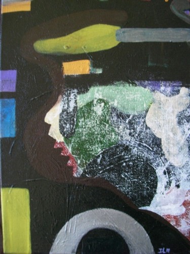 Картина под названием "2004-2008-perso-la-…" - Isabelle Le Cardinal, Подлинное произведение искусства, Акрил