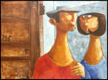 Картина под названием "Olio su Tela 1978" - Luciano Morosi 1930 - 1994, Подлинное произведение искусства, Масло