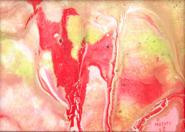 绘画 标题为“Red elephant” 由Mosoti Kepha, 原创艺术品, 丙烯