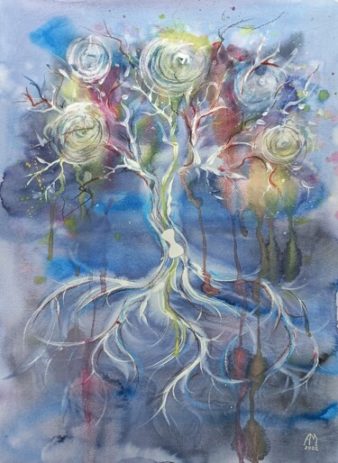 Pintura intitulada "Freedom to be diffe…" por Anna Motrych, Obras de arte originais, Aquarela