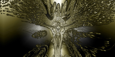 Digital Arts titled "Yellow phœnix" by Pascal Moulin, Original Artwork, 2D Digital Work