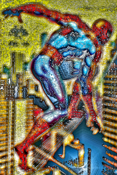 Digital Arts titled "Spiderchrome 4.jpg" by Pascal Moulin, Original Artwork, 2D Digital Work