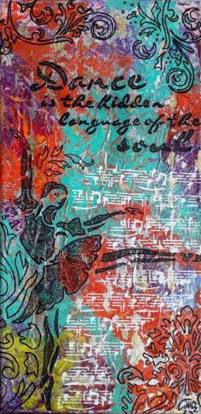 Картина под названием "DS" - Moz, Подлинное произведение искусства, Акрил Установлен на Деревянная рама для носилок