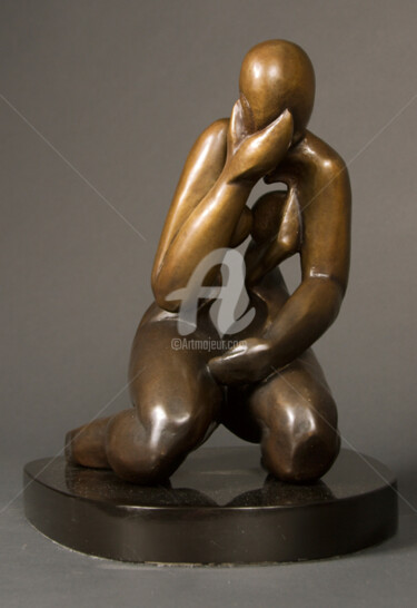 Rzeźba zatytułowany „INTROVERTED” autorstwa Marie-Pierre Philippe-Lohézic (MPPL-ART), Oryginalna praca, Brąz