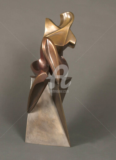 Skulptur mit dem Titel "NOSTALGIE" von Marie-Pierre Philippe-Lohézic (MPPL-ART), Original-Kunstwerk, Bronze