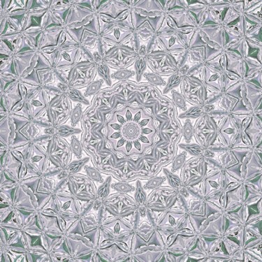 Digital Arts titled "Crystal Mandala" by Mrn, Original Artwork, 2D Digital Work