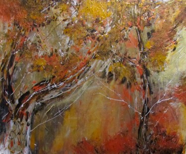 Pintura titulada "Late Fall" por Bobbie O'Toole, Obra de arte original, Acrílico Montado en Bastidor de camilla de madera