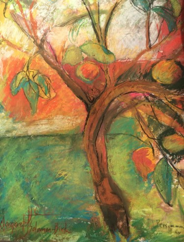 "persimmon tree - pl…" başlıklı Resim Margaret Solomon-Bird tarafından, Orijinal sanat, Pastel