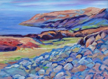 Pintura titulada "Acadia Sea Shore" por Marie-Therese Forand, Obra de arte original
