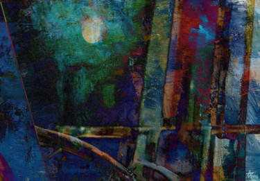 Digitale Kunst mit dem Titel "The Moon Light." von Munir Akhmejanov, Original-Kunstwerk, Digitale Malerei