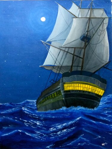 绘画 标题为“Queen of the Seas” 由Murad Jawed, 原创艺术品, 油