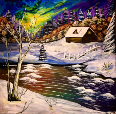 "Winter Wonderland" başlıklı Tablo Merlusca Rebeca tarafından, Orijinal sanat, Akrilik