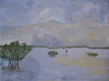 「Landscape」というタイトルの絵画 Murat Bulutによって, オリジナルのアートワーク, オイル