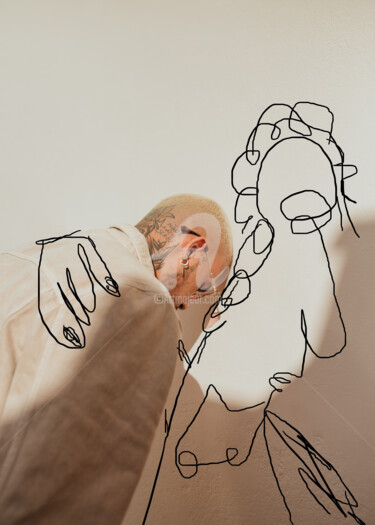 Grafika cyfrowa / sztuka generowana cyfrowo zatytułowany „Abstract. One line…” autorstwa Murat Rey, Oryginalna praca, Malars…