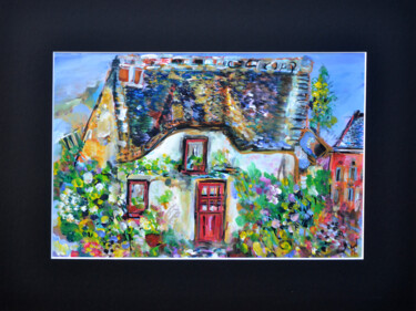 Peinture intitulée "Ce que la maison di…" par Muriel Cayet, Œuvre d'art originale, Acrylique