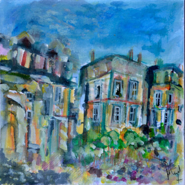 Painting titled "La Vallée" by Muriel Cayet, Original Artwork