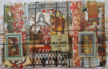 Collages titled "Que ma joie demeure" by Muriel Cayet, Original Artwork, Collages