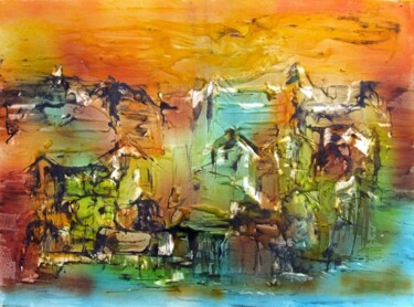 Pittura intitolato "La Vallée de la Ser…" da Muriel Cayet, Opera d'arte originale